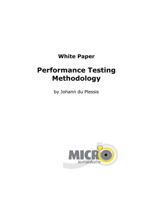 software performance testing white papers|white paper on performance testing.